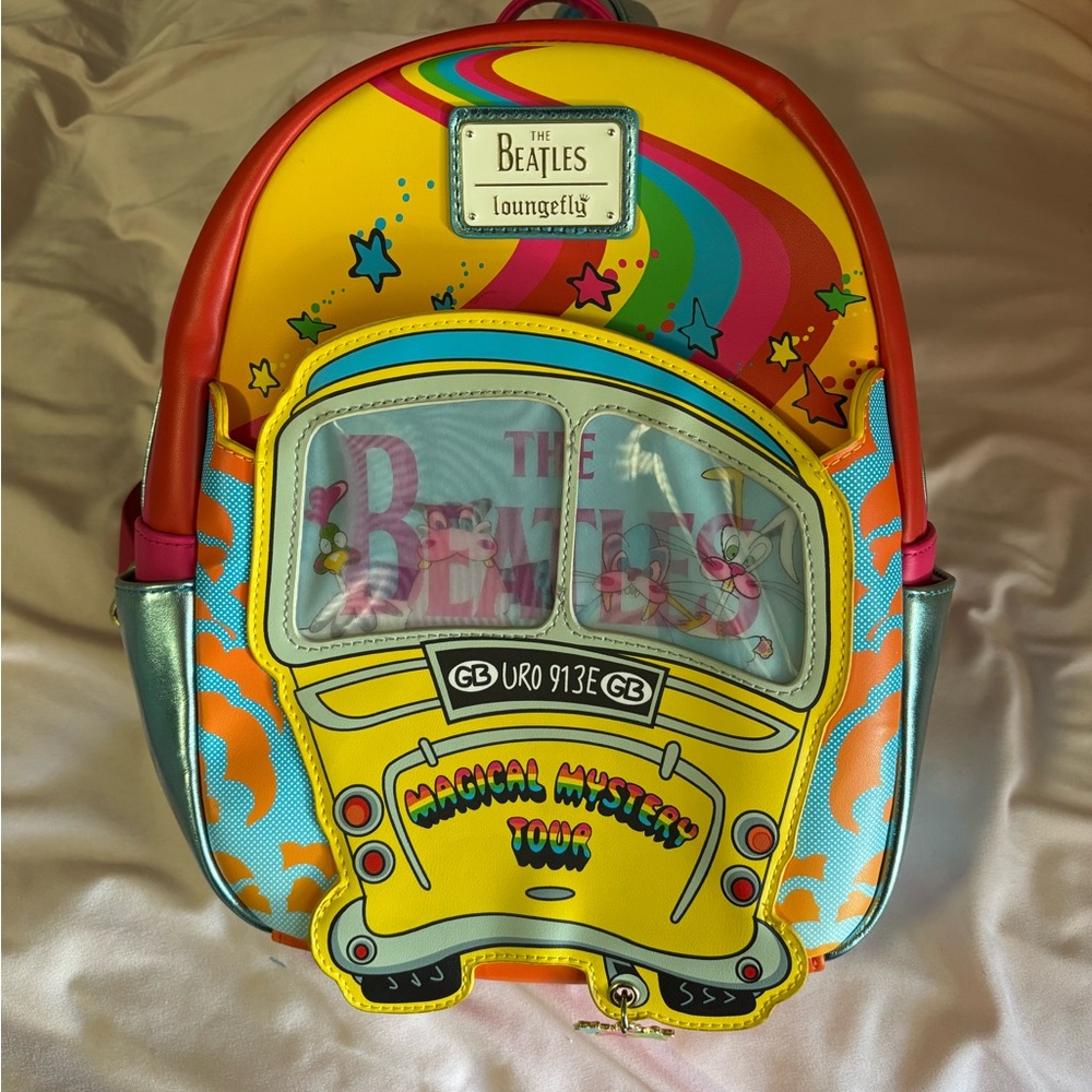 Loungefly The Beatles Magical Mystery Tour Bus Mini Backpack